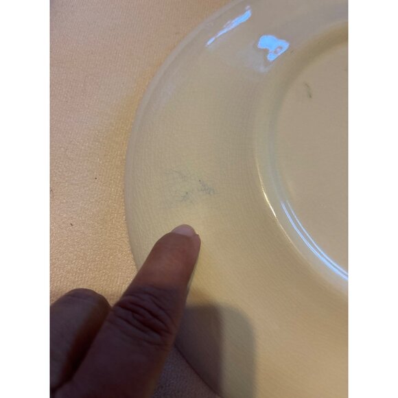 Historic Rte 40 Indiana Commemorative Plate Kettlesprings Kilns 10" Ceramic Vtg - Picture 3 of 5